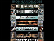 Tablet Screenshot of ironhands.com